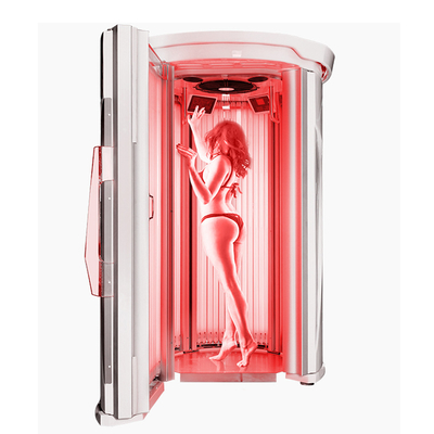 Hotsale Vertical Solarium Stand Up Tanning Bed Indoor Sunbed Machine Down Home Tanning Bed Booth Tanning Machine โซเลอเรียม โซเลอเรียม สําหรับการทําแดดผิว